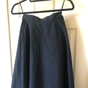 Uniqlo A-Line Black Midi Skirt